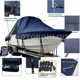 Sportsman Open 212 Center Console T-Top Hard-Top Fishing Boat Storage Cover Pro