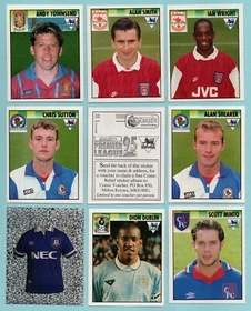 Merlin's Premier League 95 &middot; Album Stickers 1-169