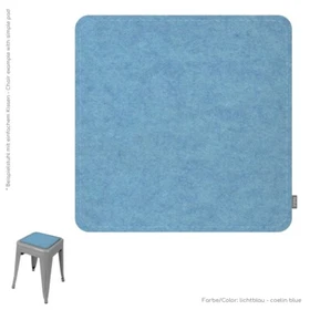 15 3/4x15 3/4in Eco Felt, 0 5/16in Chair Cushion Bench Universal Round Corner