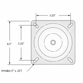 014599384007 ATTWOOD Swivl Eze Snap Lock Seat Pedestal #2