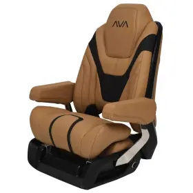 126909A AVALON PONTOONS Boat High Reclining Helm Seat Cognac