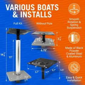 696593528153 BETTER BOAT Pedestal Seat Kit #3