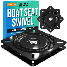 BB-SWV-SEAT0 BETTER BOAT Seat Swivel Base Chair Bass Jon