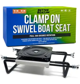 Bb-swv-coseat BETTER BOAT Clamp Seat Swivel Jon Boats Fishing