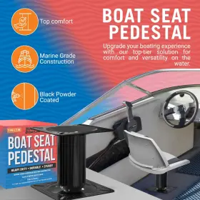 850056643320 BETTER BOAT Seat Pedestal Mount Base Jon Bass #2
