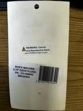 311-000002 BOBS MACHINE SHOP Deckplugs #2