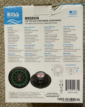 MRGB55 BOSS AUDIO Speakers Led Marine #2