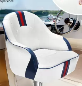 PILOT-01 Captain Boat Seat Pontoon Helm Cover Marine Pilot #3