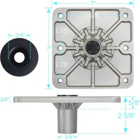 BSB-002 CLLOMAGY Boat Seat Base Pedestal Pin Post Socket #3