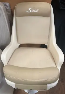 ST90PT CRANE INTERIORS Embossed Boat Pedestal Captain Chair
