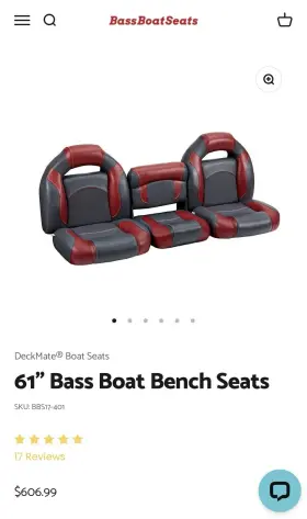 BBS17-401 DECKMATE Bass Boat Seats Set