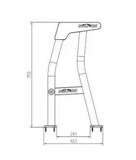 T-LPC100-BLK DOLPHIN Centre Console Pro Top Leaning Post Boat #2