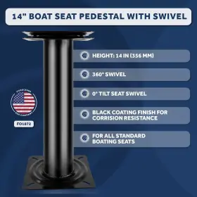 1872-1 FIVE OCEANS Boat Seat Pedestal Swivel 360 #2