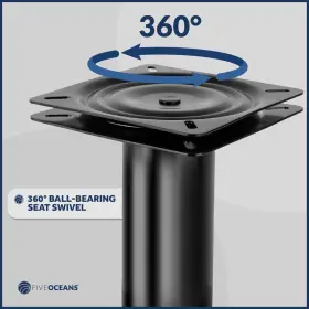 1872-1 FIVE OCEANS Boat Seat Pedestal Swivel 360 #3