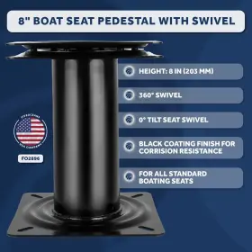 2896-1 FIVE OCEANS Boat Seat Pedestal Swivel 360 #2