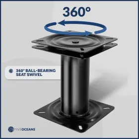 2896-1 FIVE OCEANS Boat Seat Pedestal Swivel 360 #3