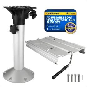 4476-1 FIVE OCEANS Boat Seat Pedestal Slide Set Adjustment