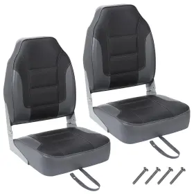 198290856749 GAOMON Pack Boat Seats High Backfolding Steel