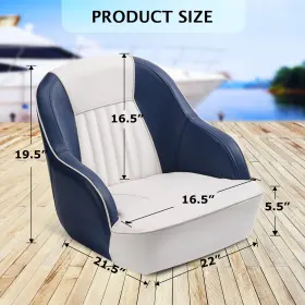 B202212227AQO GARVEE Captains Boat Seat Thickened Padding