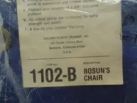 1102-B GOLDEN FLEECE Bosuns Chair Denier Cordura Design 1000 #3