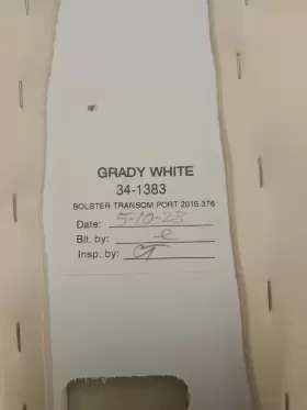 34-1383 GRADY WHITE Transom Port Bolster #3