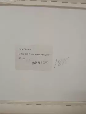 34-1875 GRADY WHITE Bolster Bow Center Cushion #3
