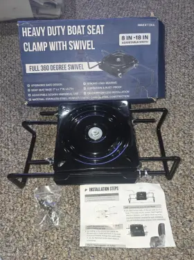 LPNNB6LQZNXO HAZZTOLL Boat Seat Clamp Swivel Adj 360