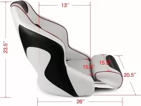 201098A LEADER ACCESSORIES Tone Captains Seat Boat Sports Up #2