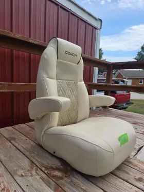 HC07 LIPPERT COMPONENT Pontoon Helm Chair Luppert Highback #2
