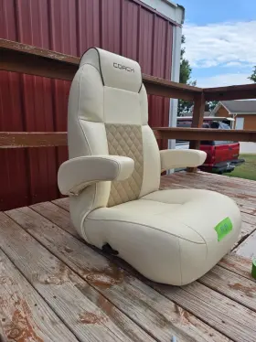 HC09 LIPPERT COMPONENT Pontoon Helm Chair Luppert Highback #3
