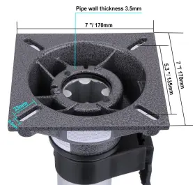 HM40-11053 MANUMARINE Locking Boat Seat Pedestal Pack #3