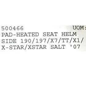 500466 MASTERCRAFT BOATS Boat Helm Seat Heating Pads Set #3