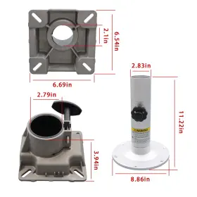 2056788 MENBAGER Boat Seat Mount Pedestal