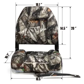 22202A18-2 NORTHCAPTAIN Deluxe Camo Folding Boat Seat #3