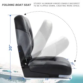 22202G6-2 NORTHCAPTAIN Deluxe Folding Boat Seat #3