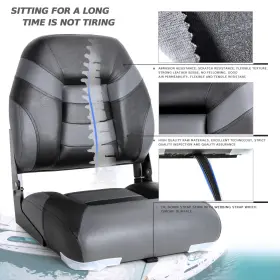 22202H6-2 NORTHCAPTAIN Deluxe Folding Boat Seat #2