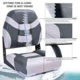 22202H7-2 NORTHCAPTAIN Deluxe Light Folding Boat Seat #3