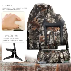 22211C11-2 NORTHCAPTAIN Deluxe Camo High Folding Boat Seat #2