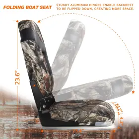 22211C11-2 NORTHCAPTAIN Deluxe Camo High Folding Boat Seat #3