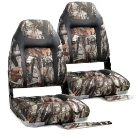 22211C11-2 NORTHCAPTAIN Deluxe Camo High Folding Boat Seat