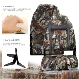 22211C22-2 NORTHCAPTAIN Deluxe Camo High Folding Boat Seat #2