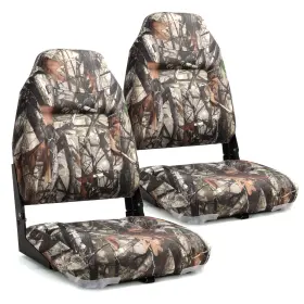 22211C3-2 NORTHCAPTAIN Deluxe Camo High Folding Boat Seat