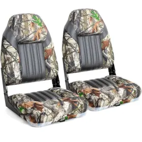 22211F2-2 NORTHCAPTAIN Deluxe Camo High Folding Boat Seat
