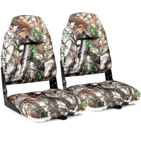 22211F3-2 NORTHCAPTAIN Deluxe Camo High Folding Boat Seat