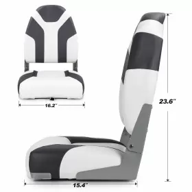 22213A2-2 NORTHCAPTAIN Deluxe High Folding Boat Seat Q1 #2
