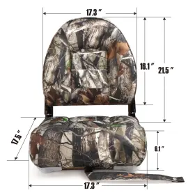 22514A9-2 NORTHCAPTAIN High Folding Fishing Boat Seat Camo #3