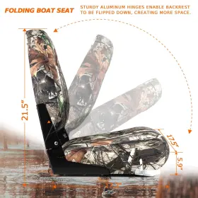 22514G3-2 NORTHCAPTAIN High Folding Fishing Boat Seat Camo #3