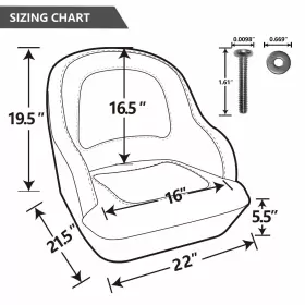 22574A3 NORTHCAPTAIN Boat Seat Captain Cover Wine #3