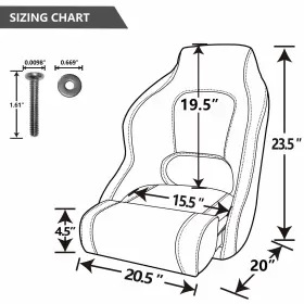 22592A1 NORTHCAPTAIN Up Captain Boat Seat Cover Pacific #3