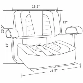 22671B3 NORTHCAPTAIN Pontoon Captain Seat Armrest #3